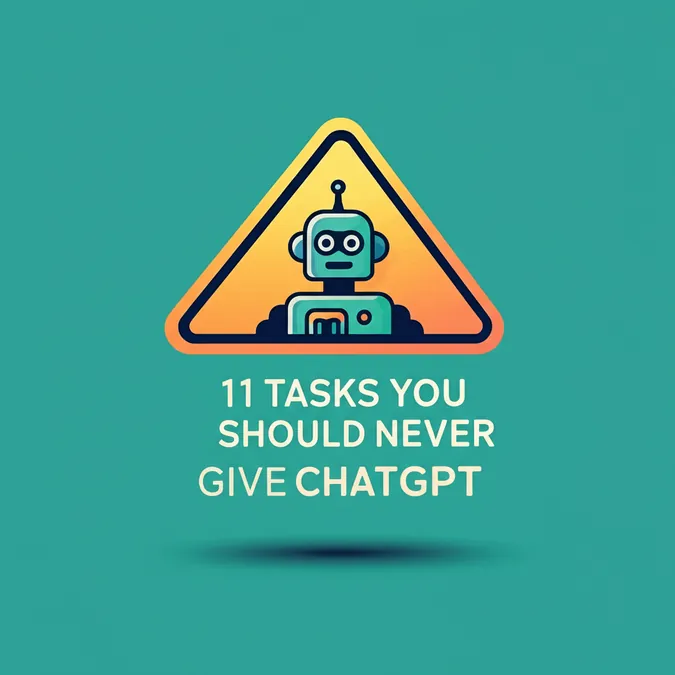 11 Tasks You Should Never Give ChatGPT