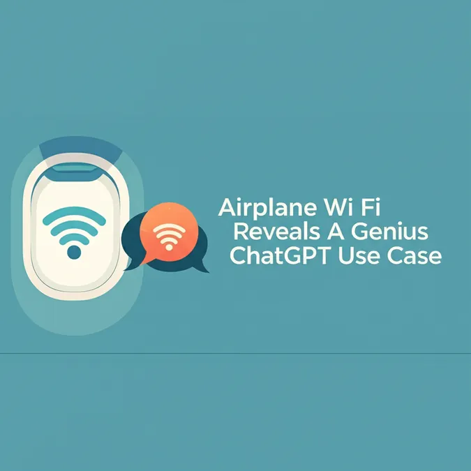 Airplane Wi Fi Reveals A Genius ChatGPT Use Case