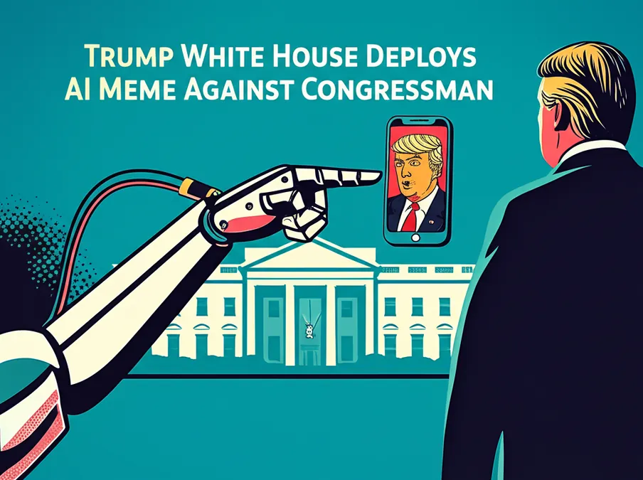 Trump White House Deploys AI Meme Against Congressman