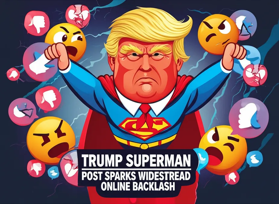 Trump Superman Post Sparks Widespread Online Backlash