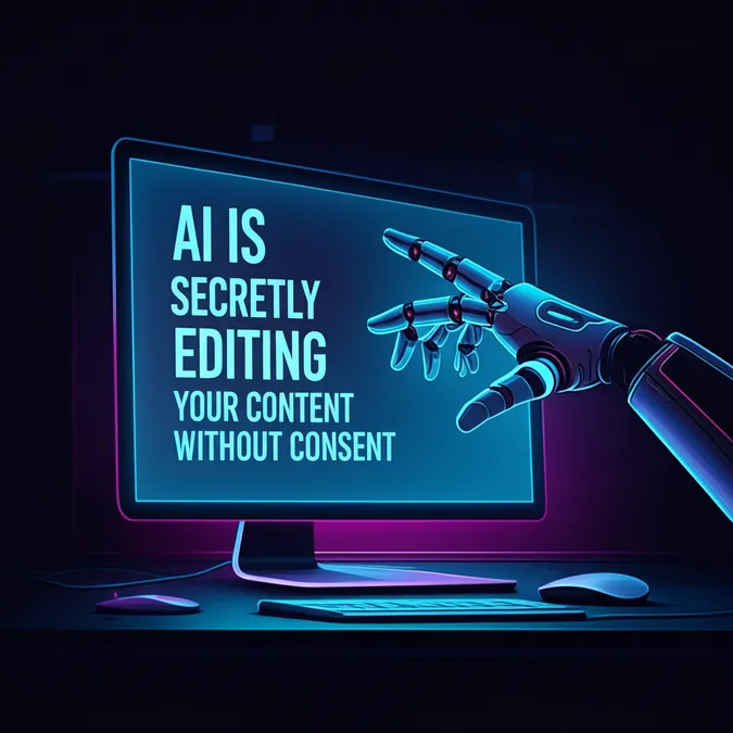 AI Is Secretly Editing Your Content Without Consent
