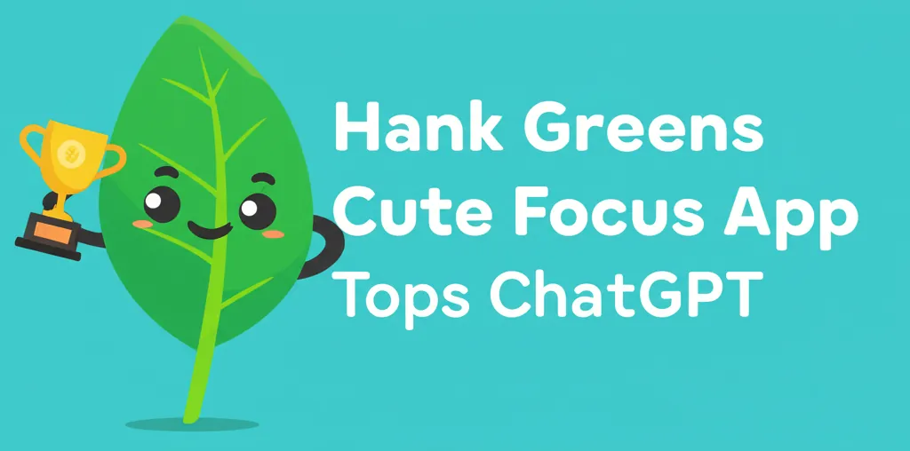 Hank Greens Cute Focus App Tops ChatGPT